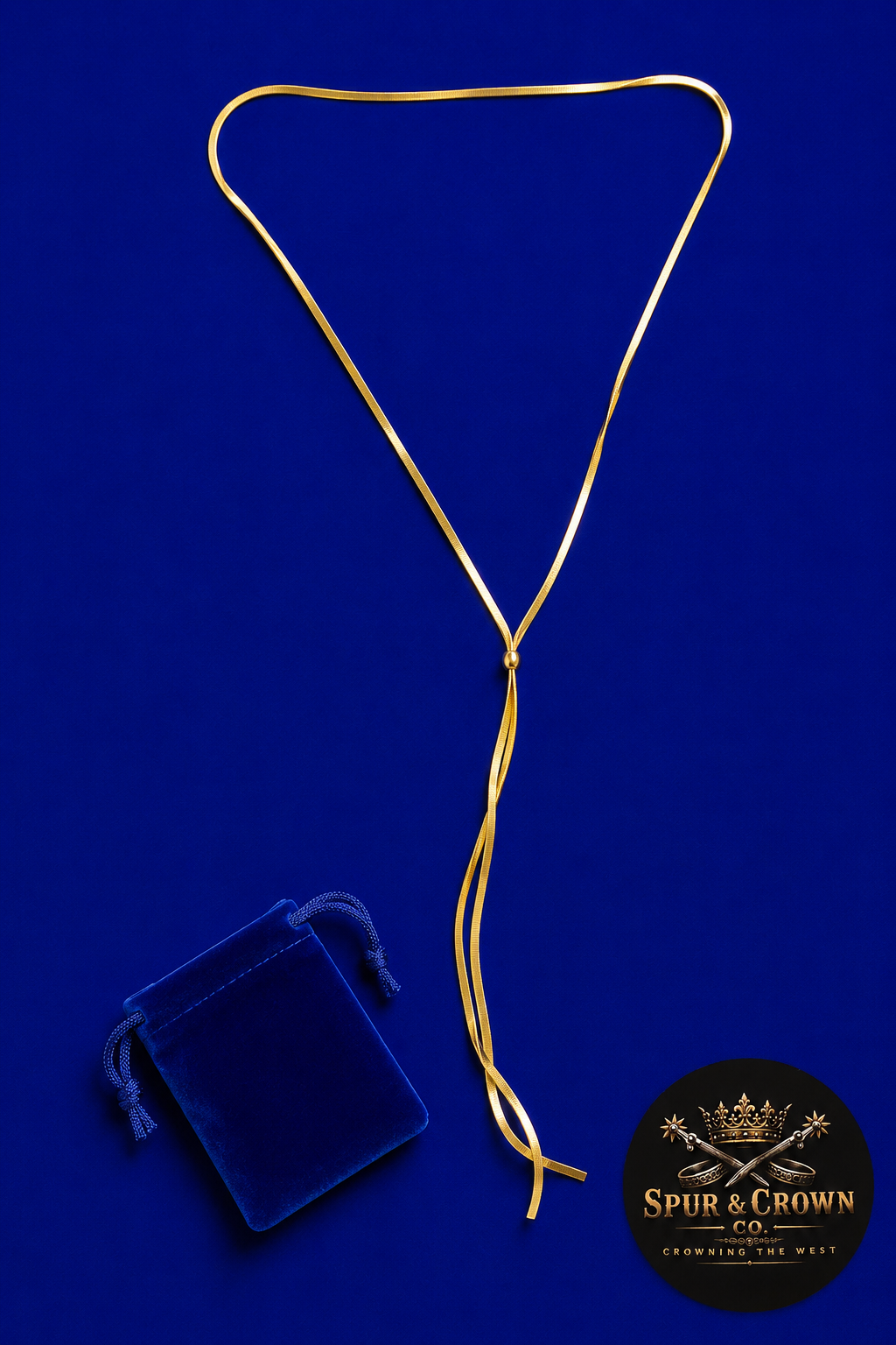 Adjustable Gold Lariat Necklace