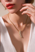 Feather Pendant Necklace