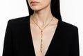 Adjustable Gold Lariat Necklace